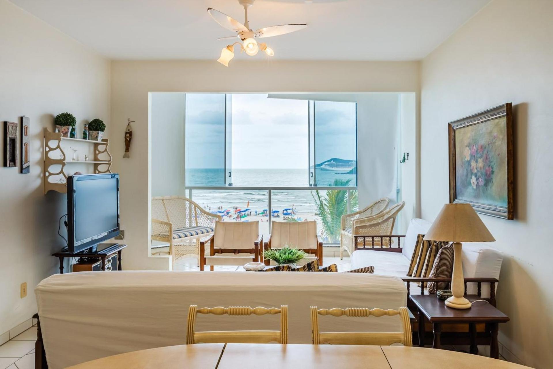 Apto Pe Na Areia Com Linda Vista Frente Mar Cel403 Apartment Balneário Camboriú Exterior foto