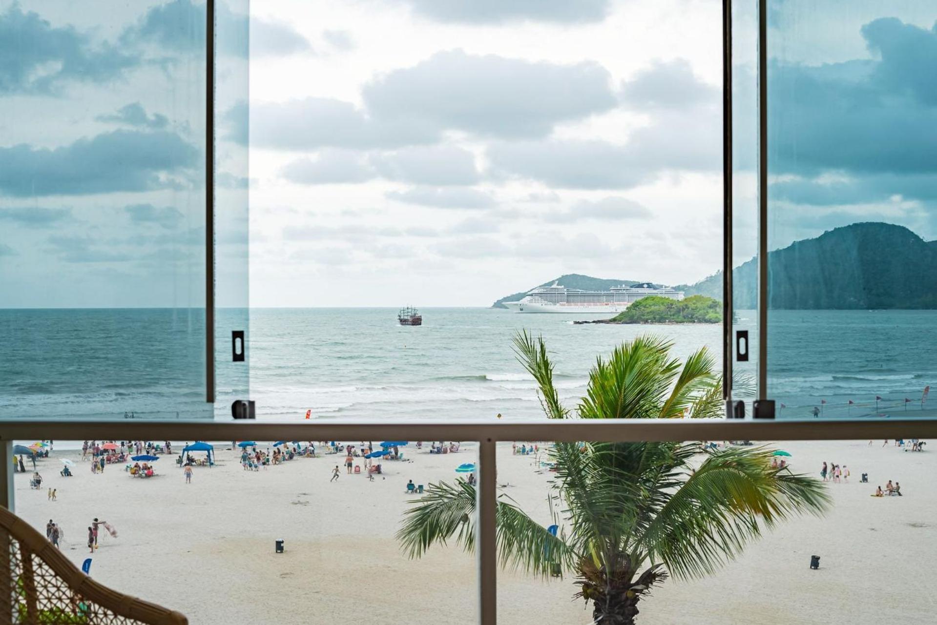 Apto Pe Na Areia Com Linda Vista Frente Mar Cel403 Apartment Balneário Camboriú Exterior foto